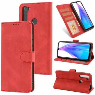 For Xiaomi Redmi Note 8T Fantasy Classic Skin-feel Calfskin Texture Magnetic Buckle Horizontal Flip PU Leather Case with Holder & Card Slot & Wallet(Red)