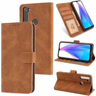 For Xiaomi Redmi Note 8T Fantasy Classic Skin-feel Calfskin Texture Magnetic Buckle Horizontal Flip PU Leather Case with Holder & Card Slot & Wallet(Brown)