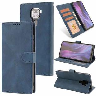 For Xiaomi Redmi Note 9 Fantasy Classic Skin-feel Calfskin Texture Magnetic Buckle Horizontal Flip PU Leather Case with Holder & Card Slot & Wallet(Blue)