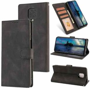 For Xiaomi Redmi Note 9 Pro Fantasy Classic Skin-feel Calfskin Texture Magnetic Buckle Horizontal Flip PU Leather Case with Holder & Card Slot & Wallet(Black)