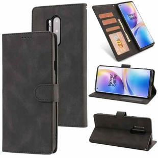For OnePlus 8 Pro Fantasy Classic Skin-feel Calfskin Texture Magnetic Buckle Horizontal Flip PU Leather Case with Holder & Card Slot & Wallet(Black)