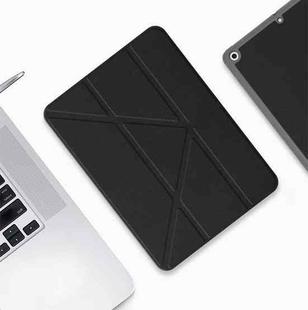 Mutural Multi-fold Smart Leather Tablet Case For iPad Air 2022 / 2020 10.9(Black)