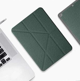 Mutural Multi-fold Smart Leather Tablet Case For iPad Air 2022 / 2020 10.9(Green)