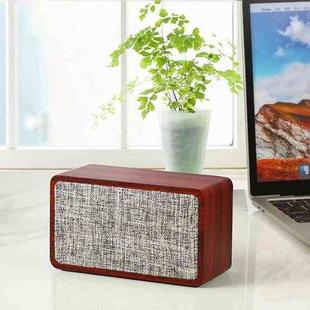 Q2 Double Speaker Wooden Bluetooth Speaker(Red)