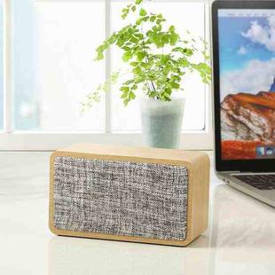 Q2 Double Speaker Wooden Bluetooth Speaker(Yellow)