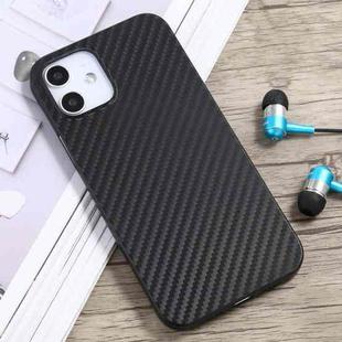 For iPhone 12 mini Carbon Fiber Texture PP Protective Case (Black)