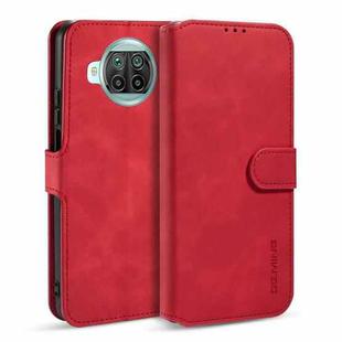 For Xiaomi Mi 10T Lite DG.MING Retro Oil Side Horizontal Flip Case with Holder & Card Slots & Wallet(Red)