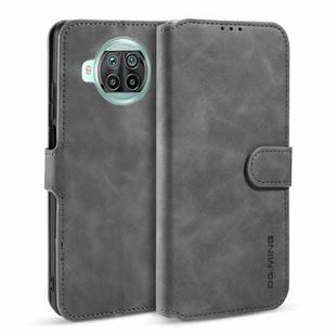 For Xiaomi Mi 10T Lite DG.MING Retro Oil Side Horizontal Flip Case with Holder & Card Slots & Wallet(Grey)