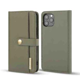 DG.MING Lambskin Detachable Horizontal Flip Magnetic Case For iPhone 12 Pro Max(Green)