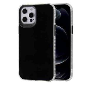 TPU + Acrylic Anti-fall Mirror Phone Protective Case For iPhone 12 mini(Black)