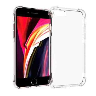 For iPhone SE 2022 / SE 2020 / 8 / 7 Shockproof Non-slip Waterproof Thickening TPU Protective Case(Transparent)