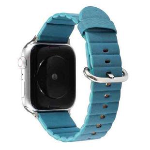 Loop Stripes Watch Band with Iron Buckle For Apple Watch Series 7 41mm / 6 & SE & 5 & 4 40mm / 3 & 2 & 1 38mm(Sky Blue)