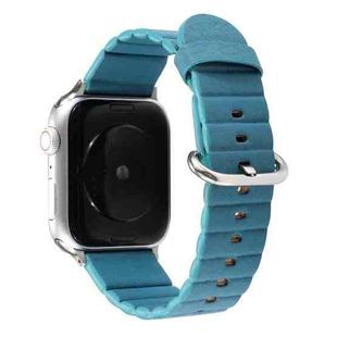 Loop Stripes Watch Band with Iron Buckle For Apple Watch Series 7 45mm / 6 & SE & 5 & 4 44mm / 3 & 2 & 1 42mm(Sky Blue)
