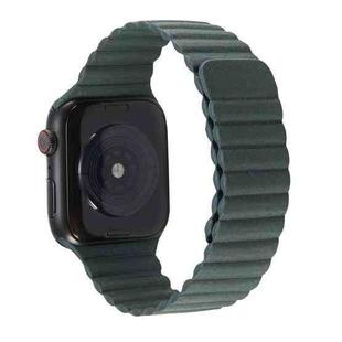 Two Loop Magnetic Watch Band For Apple Watch Series 9&8&7 41mm / SE 3&SE 2&6&SE&5&4 40mm / 3&2&1 38mm (Turquoise Green)