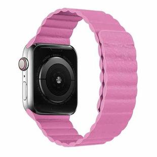 Two Loop Magnetic Watch Band For Apple Watch Series 7 41mm / 6 & SE & 5 & 4 40mm / 3 & 2 & 1 38mm(Pink)