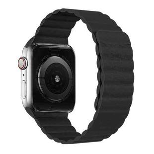 Two Loop Magnetic Watch Band For Apple Watch Series 9&8&7 41mm / SE 3&SE 2&6&SE&5&4 40mm / 3&2&1 38mm(Black)
