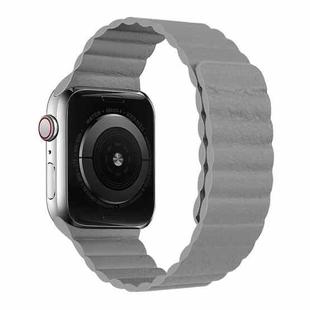 Two Loop Magnetic Watch Band For Apple Watch Series 7 41mm / 6 & SE & 5 & 4 40mm / 3 & 2 & 1 38mm(Grey)