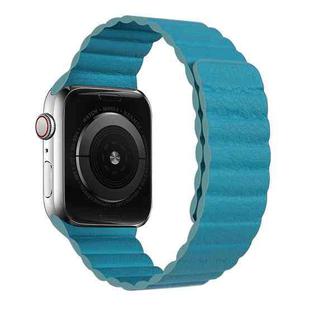 Two Loop Magnetic Watch Band For Apple Watch Series 7 41mm / 6 & SE & 5 & 4 40mm / 3 & 2 & 1 38mm(Cape Blue)