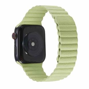 Two Loop Magnetic Watch Band For Apple Watch Ultra 49mm&Watch Ultra 2 49mm / Series 9&8&7 45mm / SE 3&SE 2&6&SE&5&4 44mm / 3&2&1 42mm (Grass Green)
