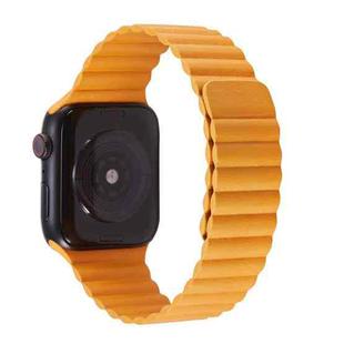 Two Loop Magnetic Watch Band For Apple Watch Ultra 49mm&Watch Ultra 2 49mm / Series 9&8&7 45mm / SE 3&SE 2&6&SE&5&4 44mm / 3&2&1 42mm (California Poppy)