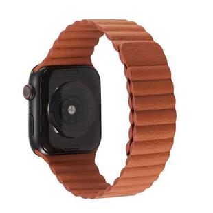 Two Loop Magnetic Watch Band For Apple Watch Ultra 49mm&Watch Ultra 2 49mm / Series 9&8&7 45mm / SE 3&SE 2&6&SE&5&4 44mm / 3&2&1 42mm (Brown)