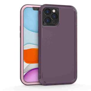 For iPhone 12 Pro 360 All-inclusive Shockproof Precise Hole PC + TPU Protective Case(Purple)