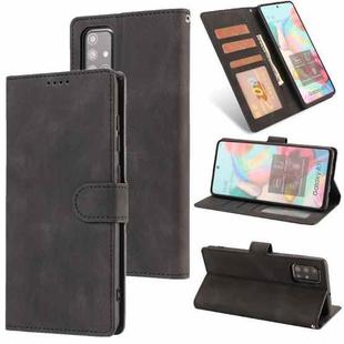 For Samsung Galaxy A71 (4G) Fantasy Classic Skin-feel Calfskin Texture Magnetic Buckle Horizontal Flip PU Leather Case with Holder & Card Slot & Wallet(Black)