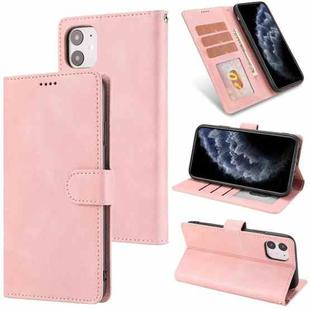 For iPhone 11 Fantasy Classic Skin-feel Calfskin Texture Magnetic Buckle Horizontal Flip PU Leather Case with Holder & Card Slot & Wallet (Rose Gold)