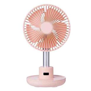 GXZ-F825 Adjustable USB Charging Electronic Display Desktop Electric Fan, 3 Speed Control (Pink)