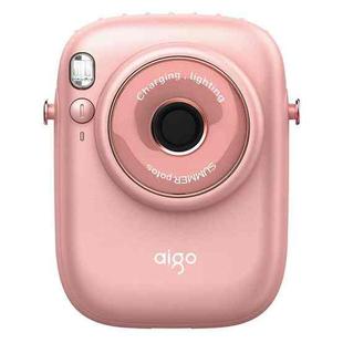 Aigo AGF-05 Portable Waist and Neck Hanging Small Fan with Light & Three-speed Wind Adjustment(Pink)