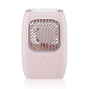 D302 4W USB Interface 3-speed Control Rechargeable Hanging Neck Type Portable Handheld Fan (Pink)