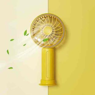 Benks F22 Handheld Portable Pocket Fan with Base (Yellow)