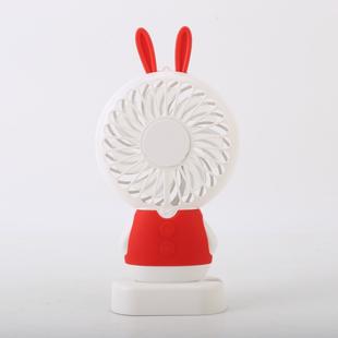 Rabbit Shape Portable Cute USB Charging Desktop Electric Fan, Random Color Delivery