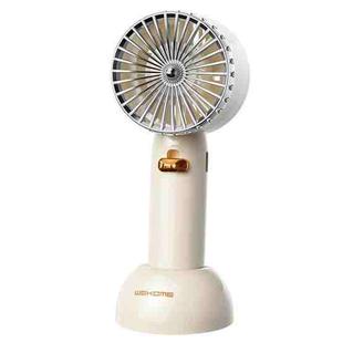 WK WT-F22 Retro Portable Handheld Electric Fan (Beige White)