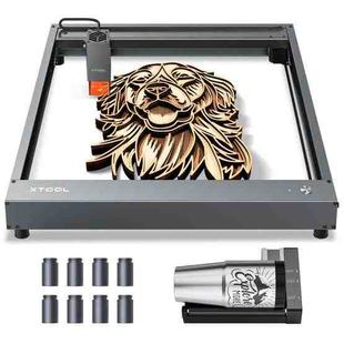 XTOOL P1030245 D1-10W High Accuracy DIY Laser Engraving & Cutting Machine + Rotary Attachment + Raiser Kit