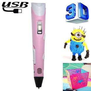 Hand-held 3D Printing Pen, USB Plug(Pink)