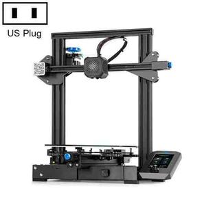 CREALITY Ender-3 V2 Craborundom Glass Platform Ultra-silent DIY 3D Printer, Print Size : 22 x 22 x 25cm, US Plug