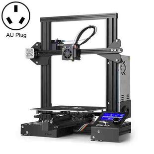 CREALITY Ender-3 POM Wheel V-guide Rail DIY 3D Printer, Print Size : 22 x 22 x 25cm, AU Plug