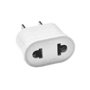 US & EU to US Plug AC Wall Universal Travel Power Socket Plug Adaptor, AC 250V (White)