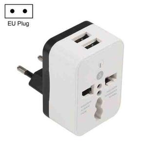 WN-2018 Dual USB Travel Charger Power Adapter Socket, EU Plug