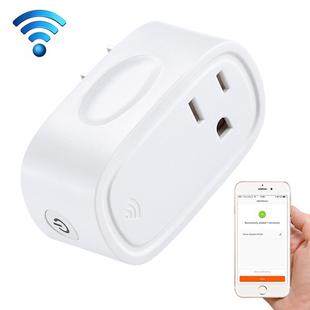 JH-G09U 15A 2.4GHz WiFi Control Hubless Smart Home Power Socket Works with Alexa  & Google Home, AC 100-240V, US Plug (White)