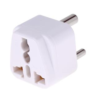 Portable Universal Socket to (Small) South Africa Plug Power Adapter Travel Charger (White)