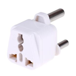 Portable Universal Socket to (Large) South Africa Plug Power Adapter Travel Charger (White)