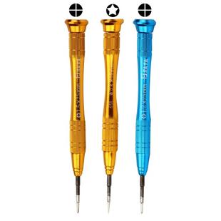 tlye 658 3 in 1 Pentagonal Precision Metal Screwdriver, Overall Length: 12.5cm