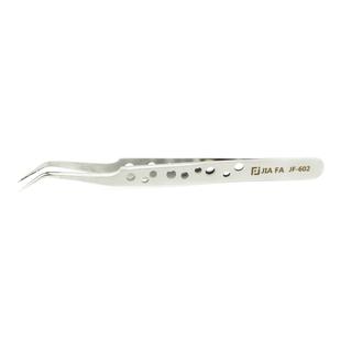 JIAFA JF-602 High-strength Curved Tip Tweezers(Silver)