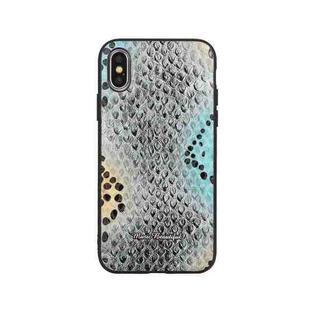 For iPhone XR Leather Protective Case(Gray)