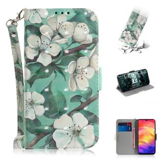 3D Coloured Drawing Horizontal Flip Leather Case with Holder & Card Slots & Wallet For Huawei P30 Lite(Watercolor Flower)