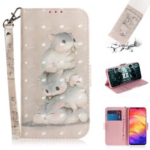 3D Coloured Drawing Horizontal Flip Leather Case with Holder & Card Slots & Wallet For Galaxy S10(Three Squirrels)