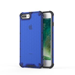 Shockproof Honeycomb PC+TPU Protective Case for iPhone 8 Plus & 7 Plus(Blue)