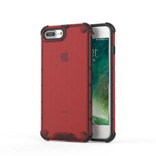 Shockproof Honeycomb PC+TPU Protective Case for iPhone 8 Plus & 7 Plus(Red)